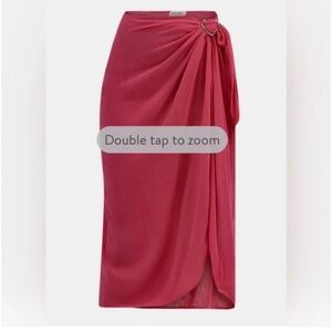 Paris Hilton Vibrant Hot Pink Crinkle Sarong